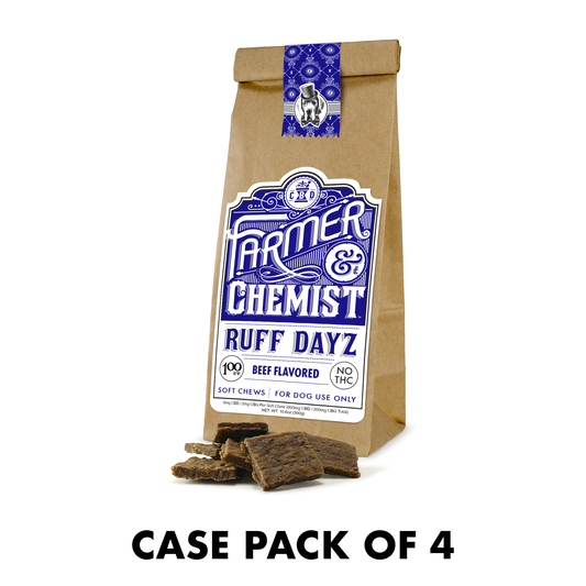 RUFF DAYZ - Masticables suaves para perros con sabor a carne de res de 100 ct (paquete de 4)