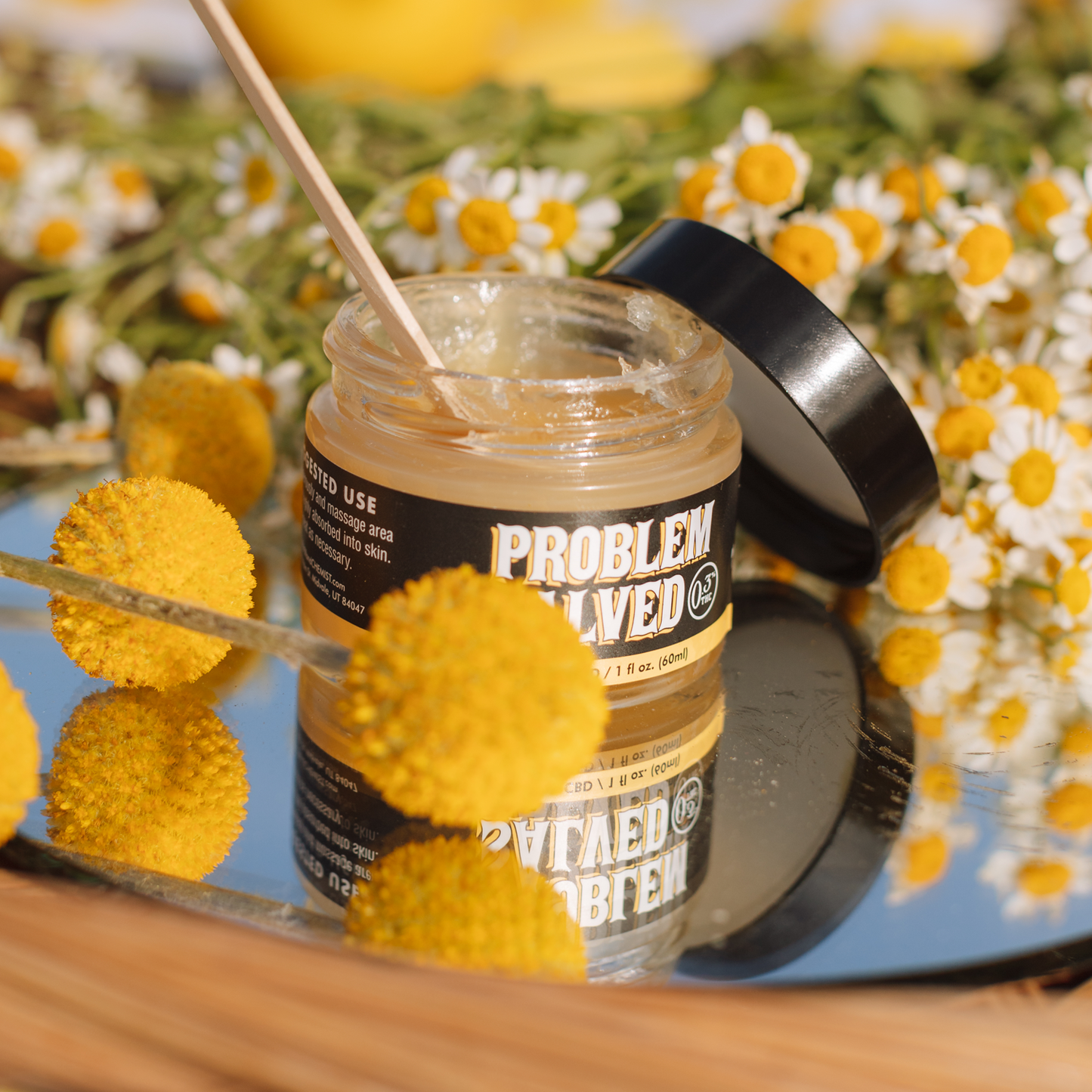 PROBLEM SALVED - 1oz. 2000mg CBD / 400mg CBG with Chamomile and Vanilla