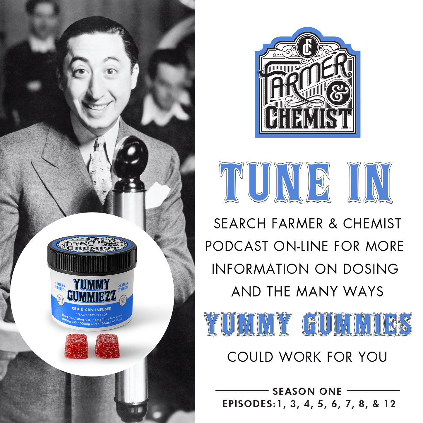 YUMMY GUMMIEZZ - 30 Count: 40mg CBD / 20mg CBN / 5mg THC Per Gummy - Sleep & Relax(Case pack of 4)
