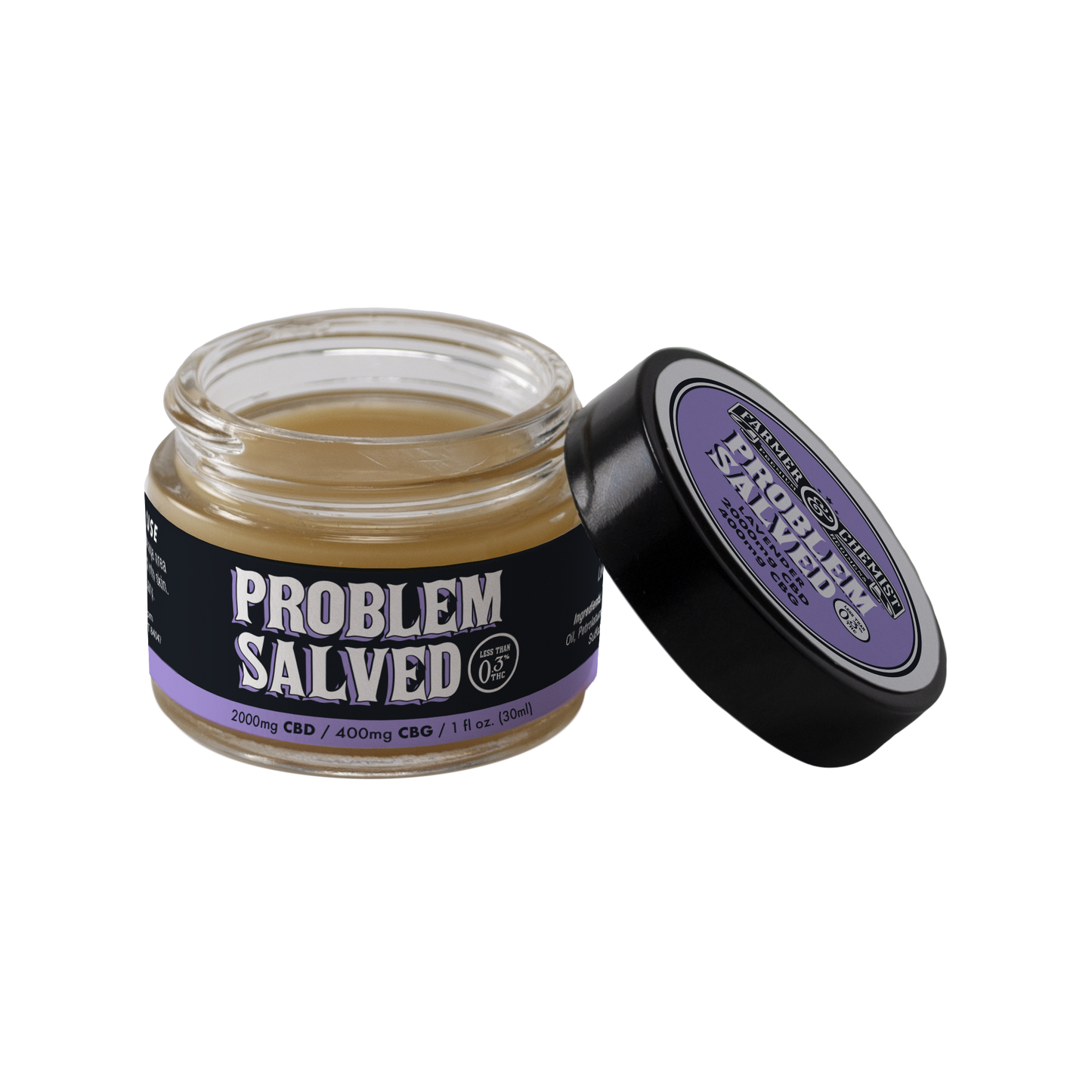 PROBLEM GESAGT – 1 Unze 2000 mg CBD/400 mg CBG mit Lavendel (4er-Packung)