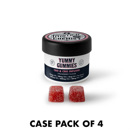 YUMMY GUMMIES - 12ct 35mg CBD / 20mg CBG / 5mg THC Per Gummy (Case pack of 4)