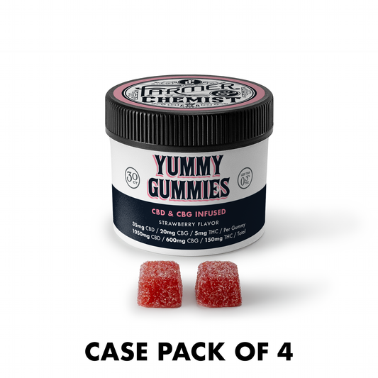 YUMMY GUMMIES - 30ct 35mg CBD / 20mg CBG / 5mg THC Per Gummy (Case pack of 4)