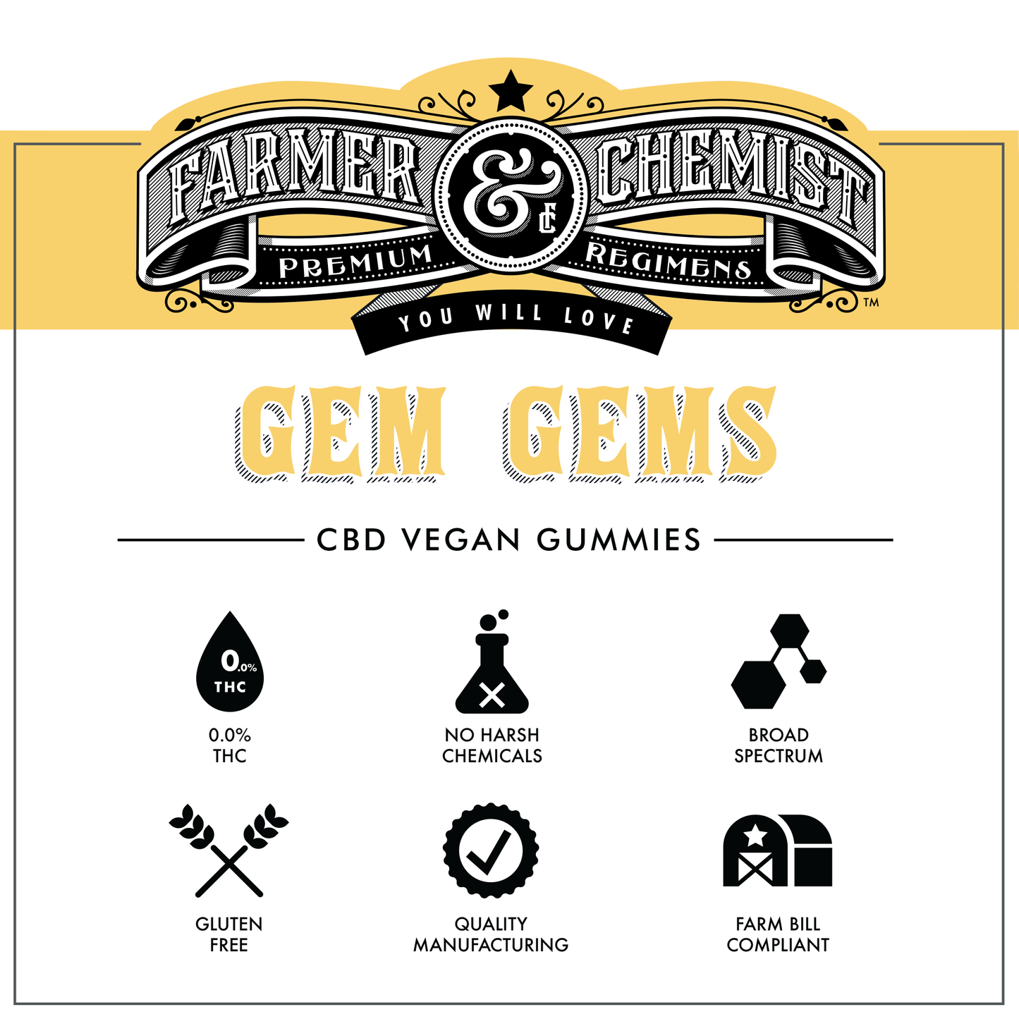 GEM GEMS - 12ct 25mg CBD / 5mg CBN Per Gummy Blueberry Lemon Flavor (Case pack of 4) Sleep & Anxiety