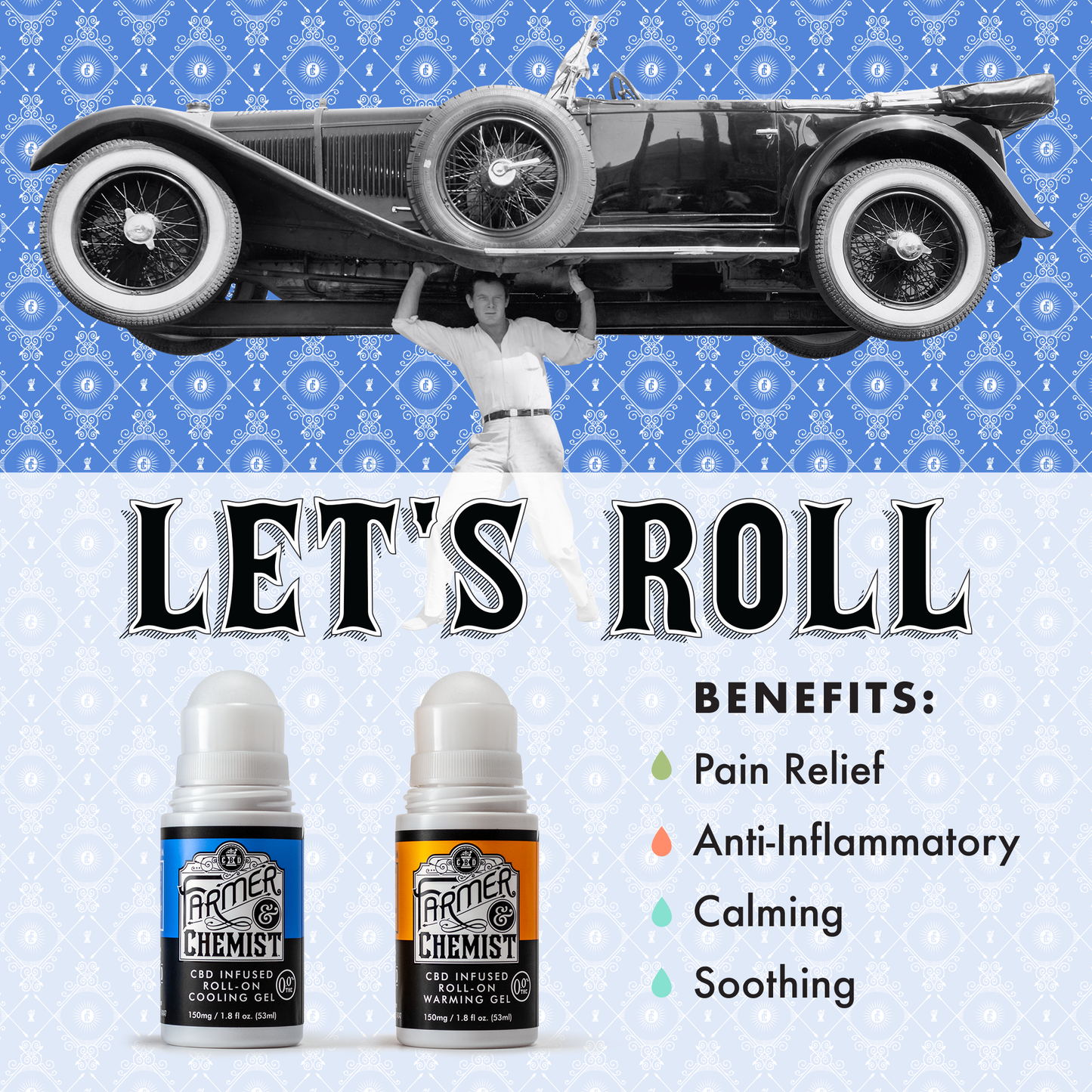 CHILL OUT - 150 mg Roll-on Cooling Gel (Karton mit 4)
