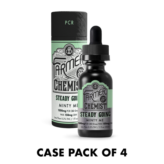 STEADY GOING - Minty Me 1500mg CBD / 150mg CBN PCR Tincture (Case pack of 4)