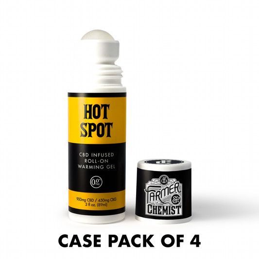 HOT HOT SPOT - 3 oz Roll-on Wärmendes Gel - 900mg CBD, 450mg CBG (Verpackungseinheit: 4 Stück)