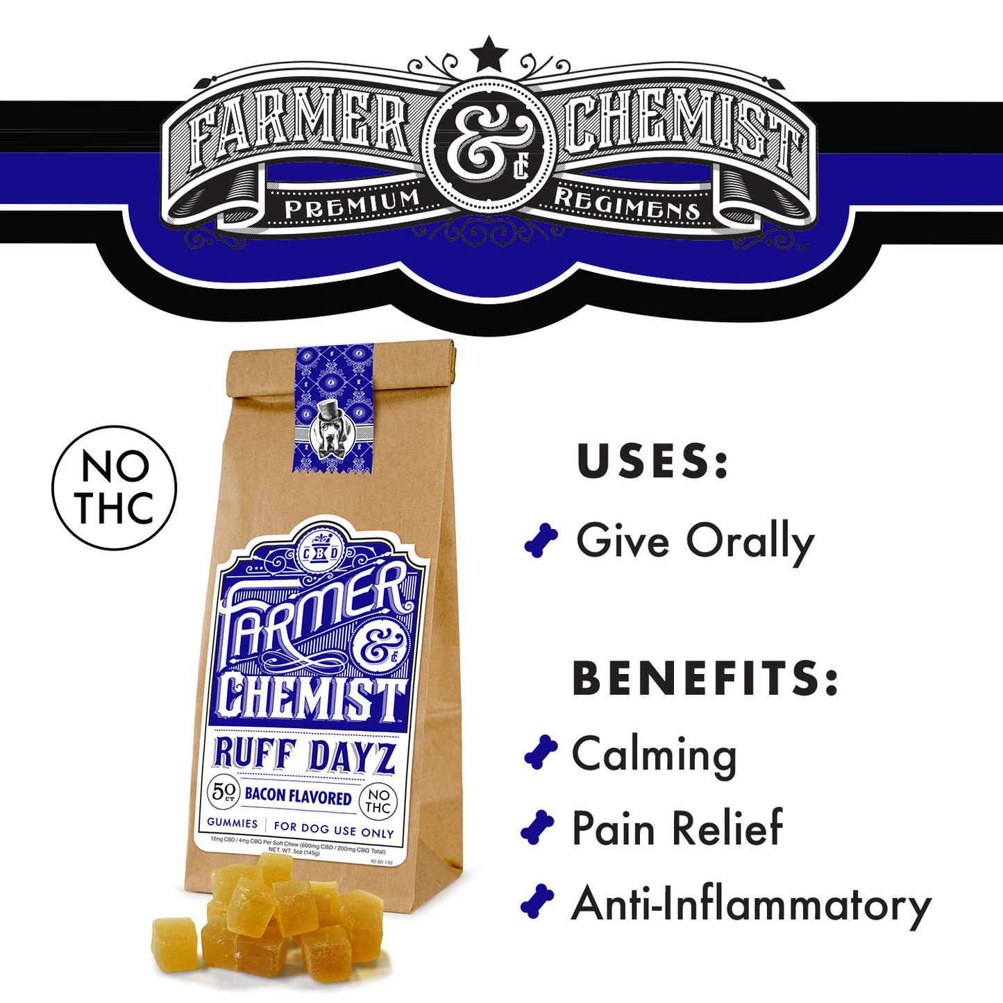 RUFF DAYZ - 50ct Soft Chews mit Rindfleischgeschmack für Hunde (Karton mit 4)