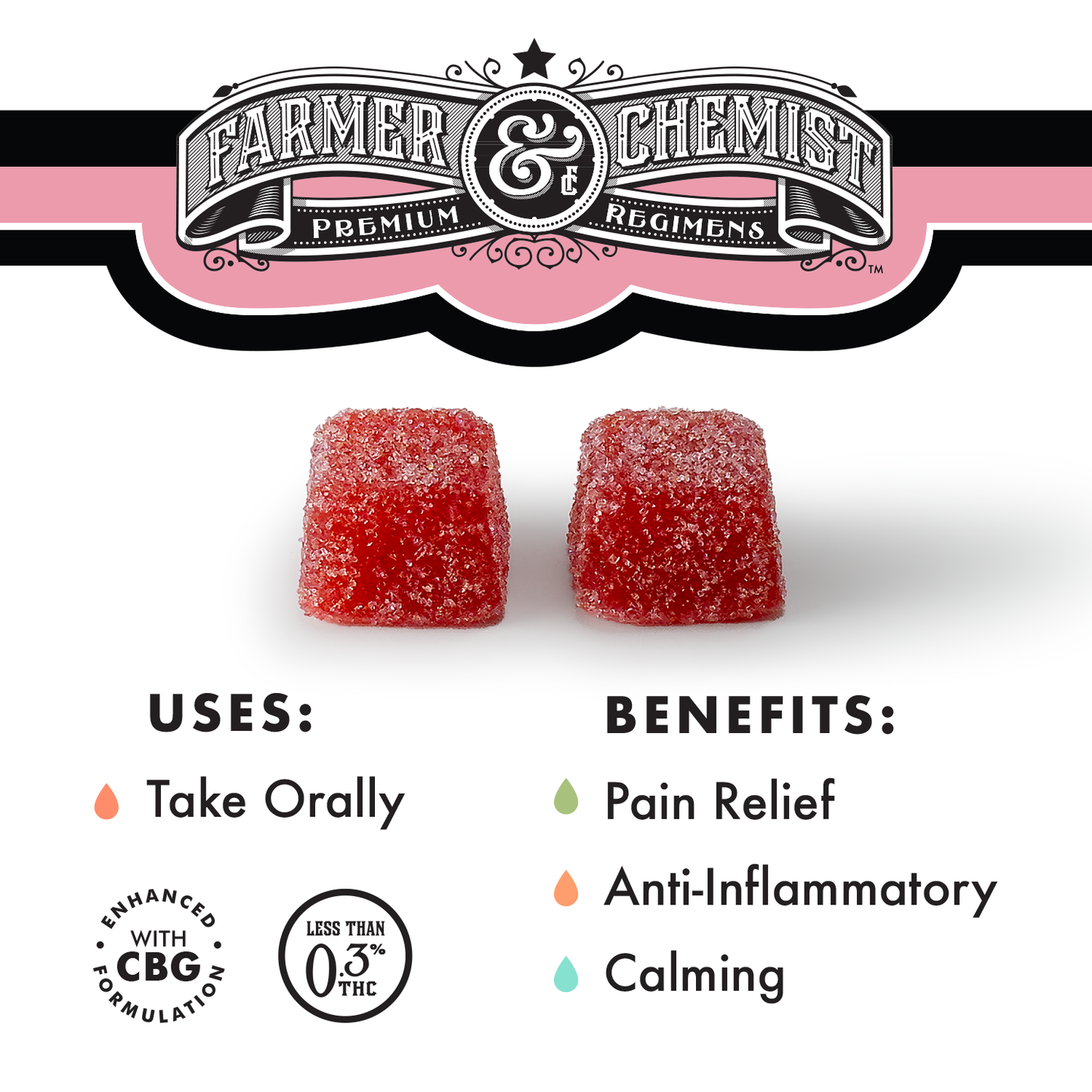 YUMMY GUMMIES - 30ct 35mg CBD / 20mg CBG / 5mg THC Gummies (Case pack of 4)