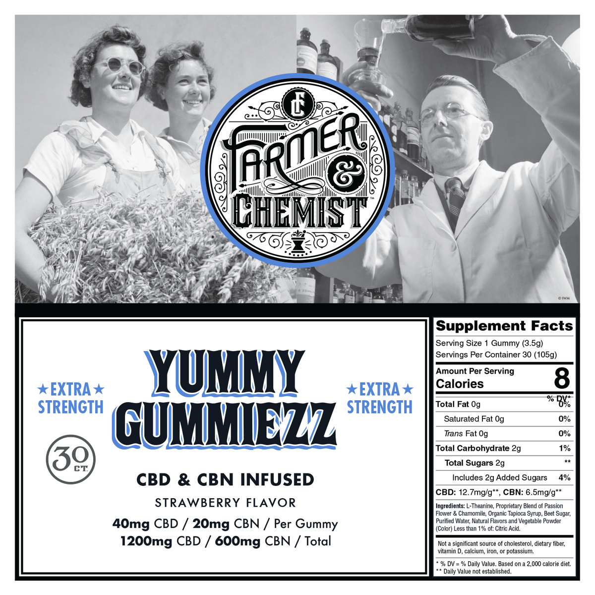 YUMMY GUMMIEZZ - 30 unidades: 40mg CBD / 20mg CBN / 5mg THC por gomita - Sueño y relajación