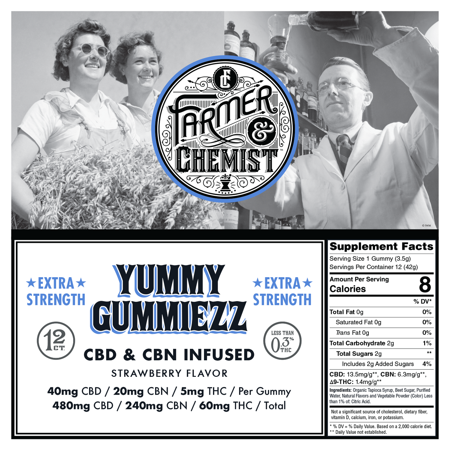 LECKERE GUMMIS - 12 Stück 35mg CBD / 5mg CBN / 4mg THC Gummis - Schlaf & Angst