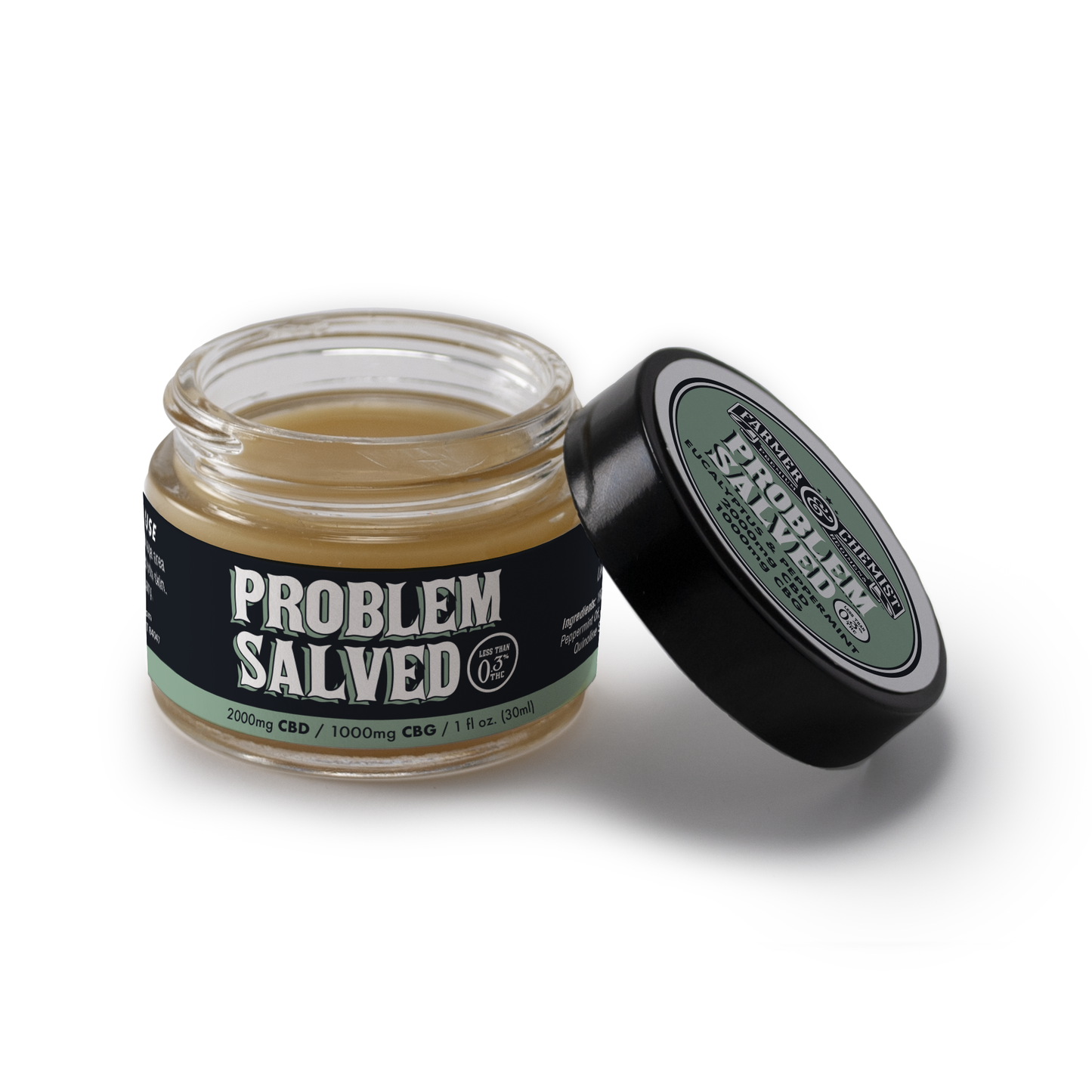 PROBLEM SALVED - 1oz. 2000mg CBD / 1000mg CBG with Eucalyptus and Peppermint (Case pack of 4)