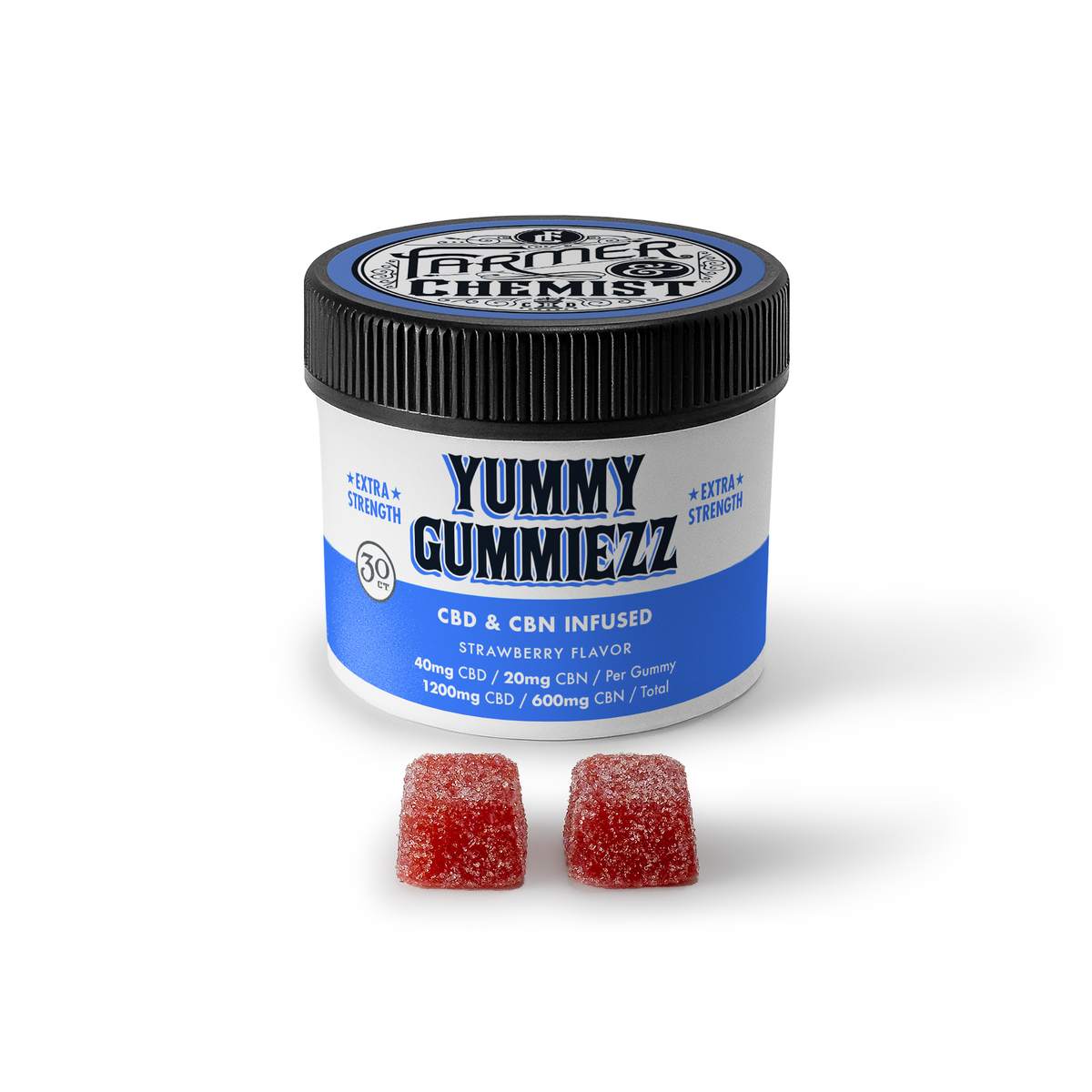 YUMMY GUMMIEZZ - 30 unidades: 40mg CBD / 20mg CBN / 5mg THC por gomita - Sueño y relajación