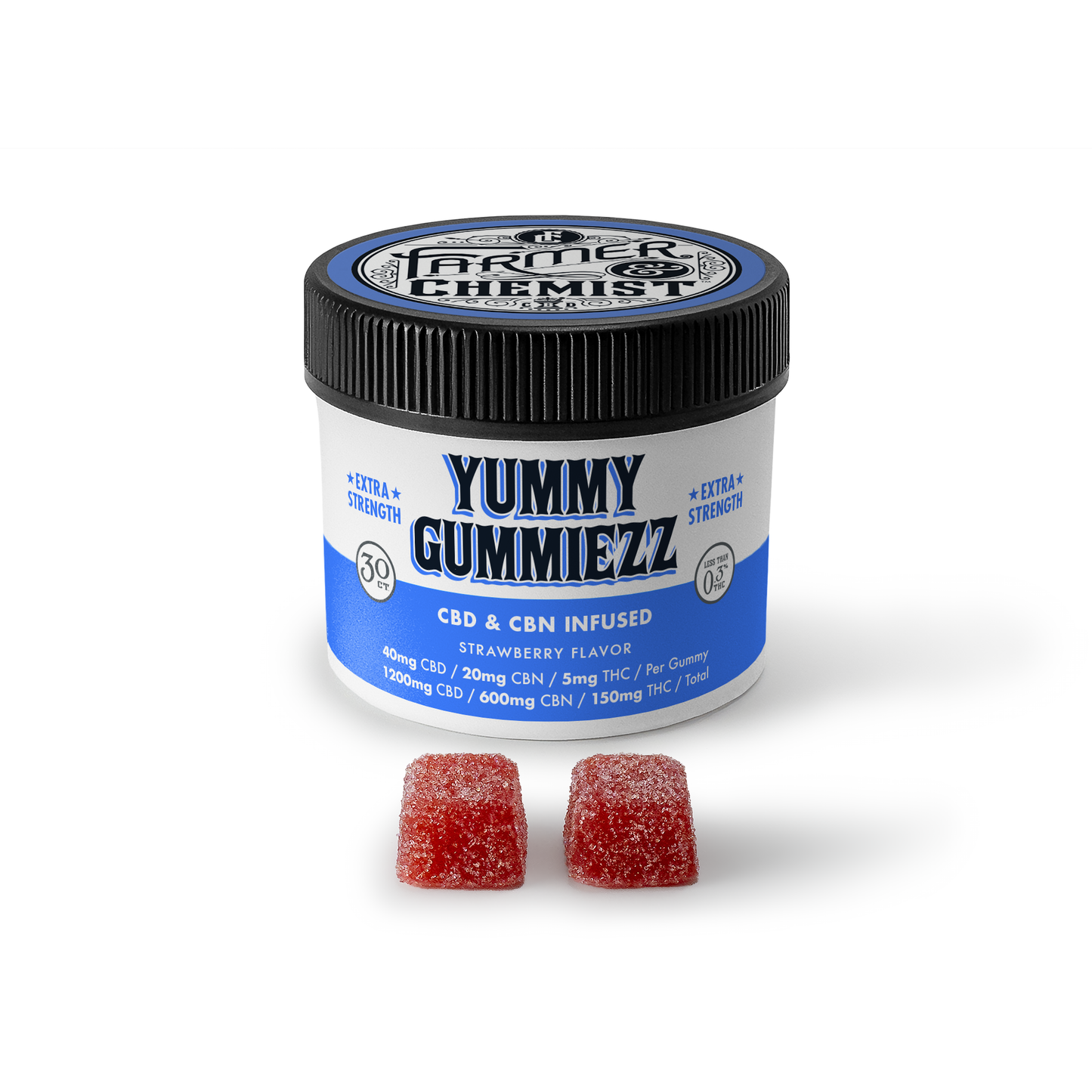 LECKERE GUMMIS - 30 Stück 35mg CBD / 5mg CBN / 4mg THC Gummis - Schlaf & Angst