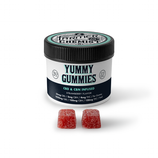 YUMMY GUMMIES - 30ct 35mg CBD / 5mg CBN / 4mg THC Gummies - Sleep & Anxiety