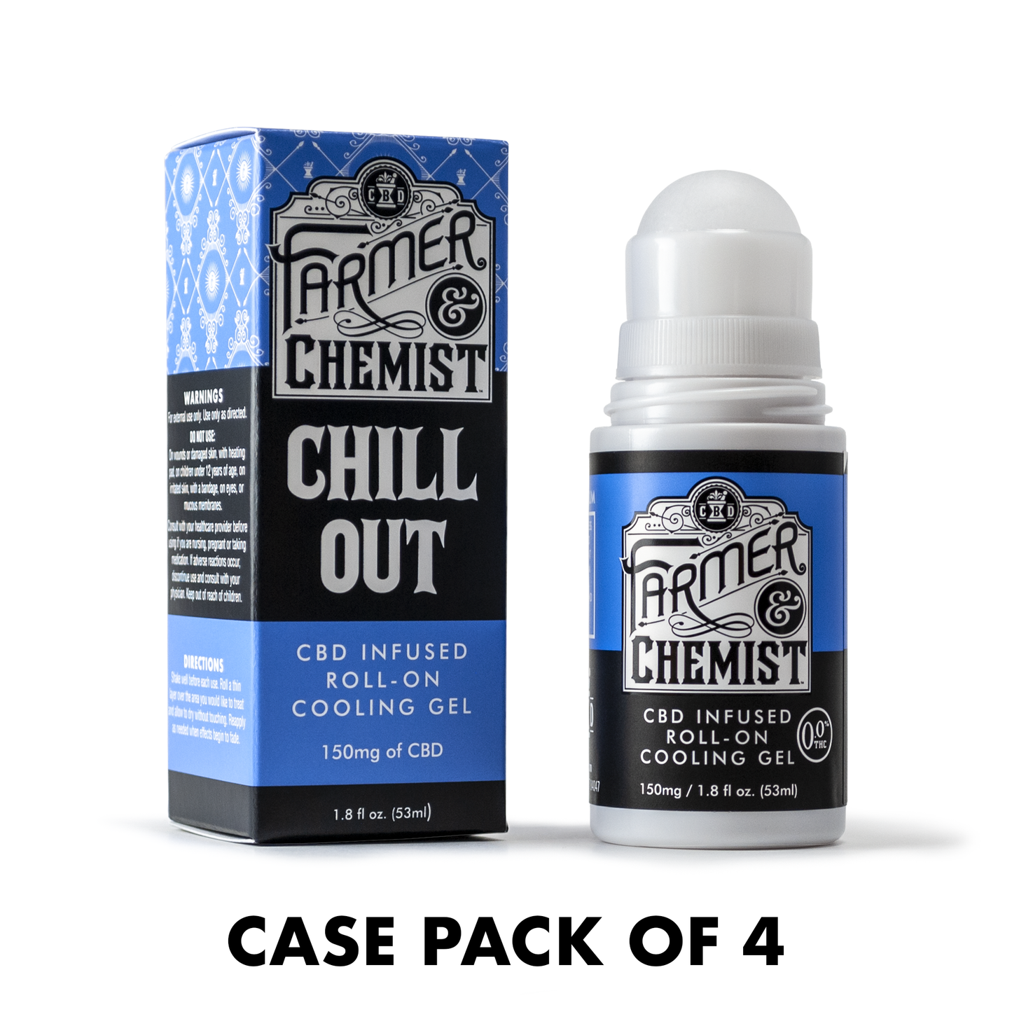 CHILL OUT - 150 mg Roll-on Cooling Gel (Karton mit 4)