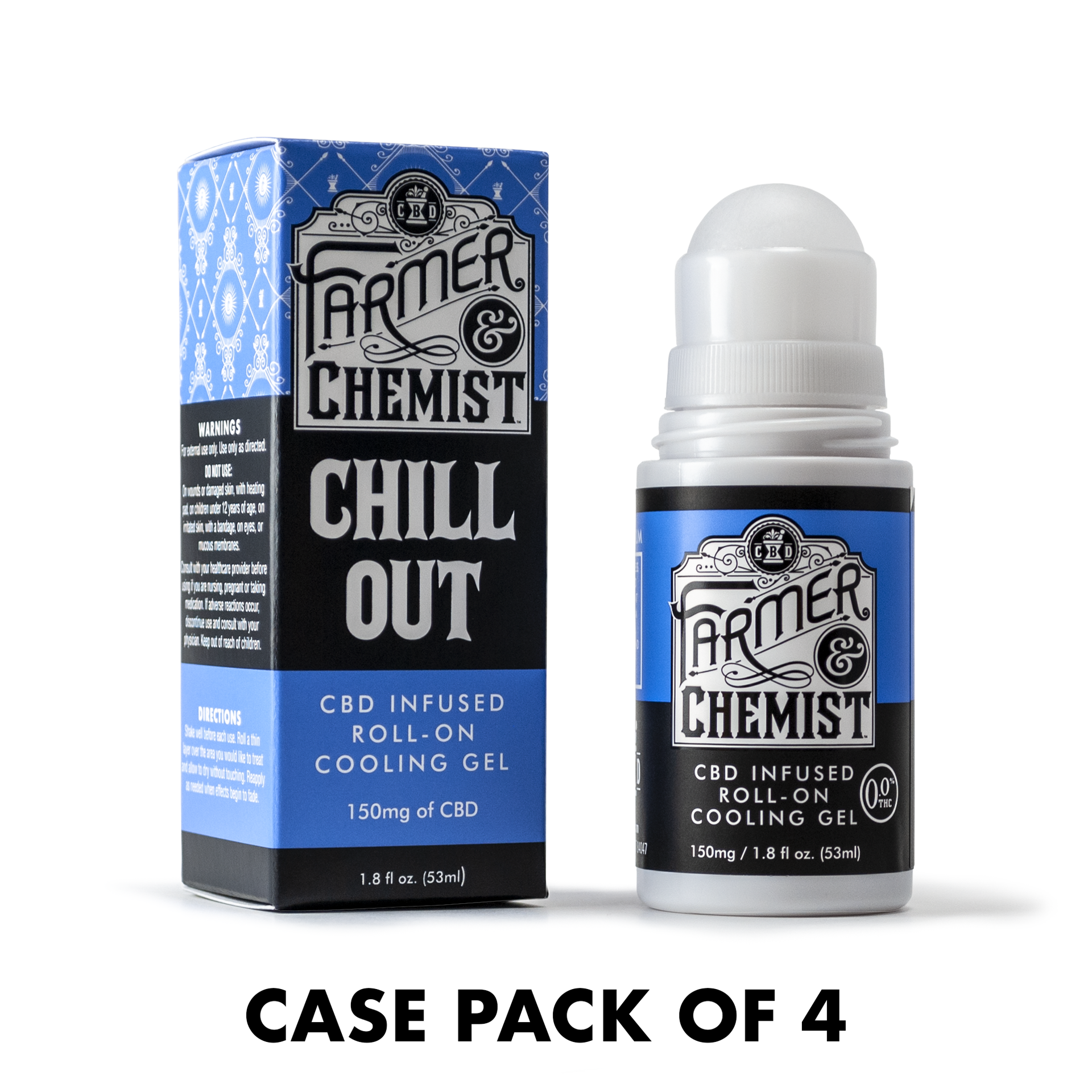 CHILL OUT - 150mg Roll-on Cooling Gel (Case pack of 4)