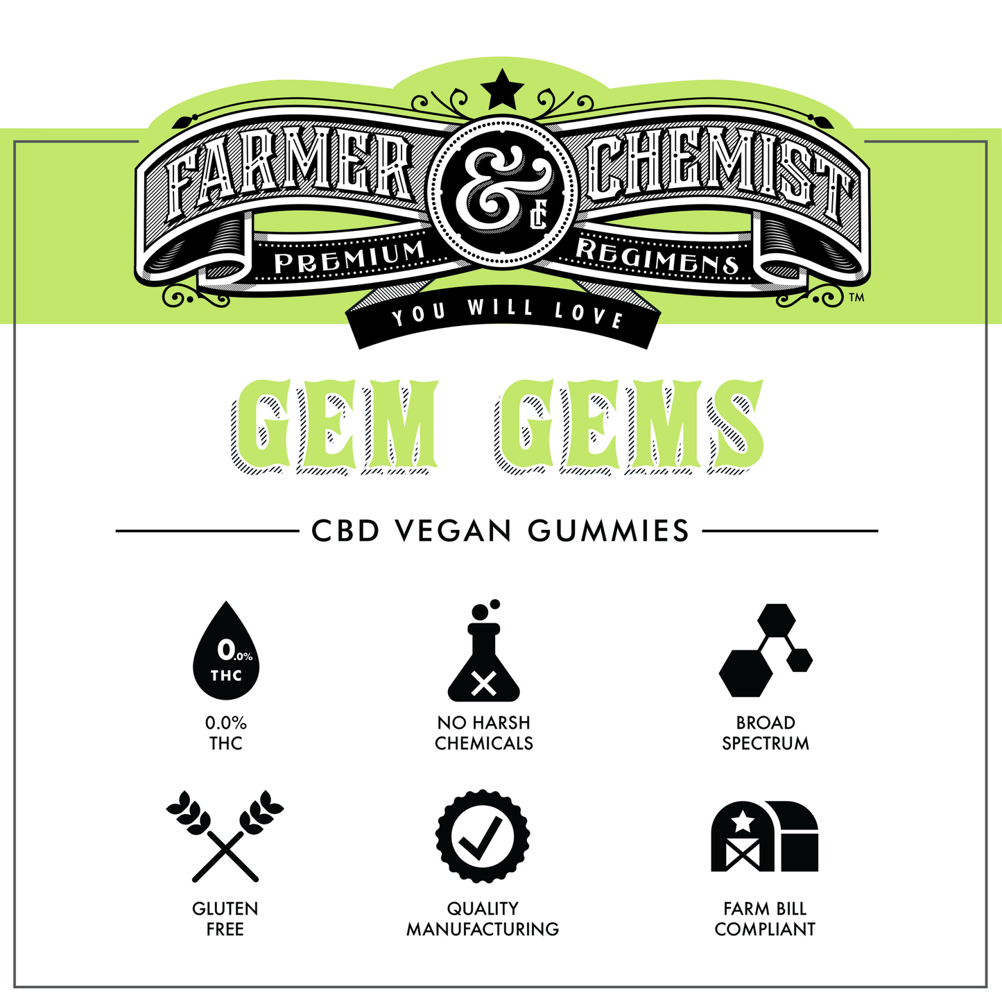 GEM GEMS - 12ct 25mg CBD / 5mg CBG Watermelon Flavor