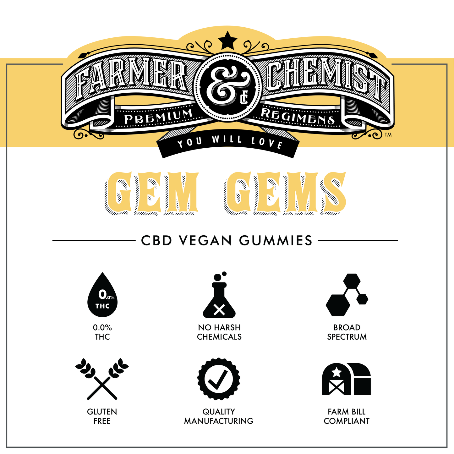 GEM GEMS - 12ct 25mg CBD/5mg CBN Blaubeer-Zitronen-Geschmack (Karton mit 4)