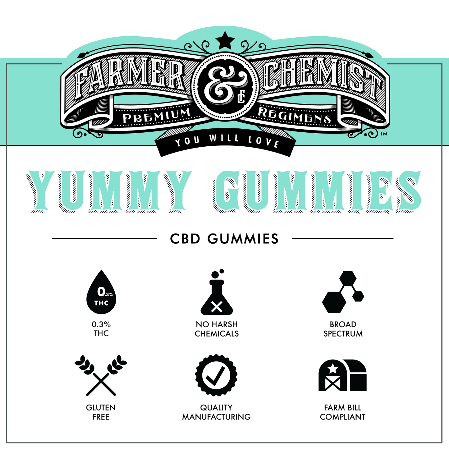 YUMMY GUMMIES - 12ct 35mg CBD / 5mg CBN / 4mg THC Gummies
